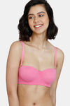 Zivame Beautiful Basics Padded Wired 3/4th Coverage Strapless Bra - Ibis Rose — thumbnail 6
